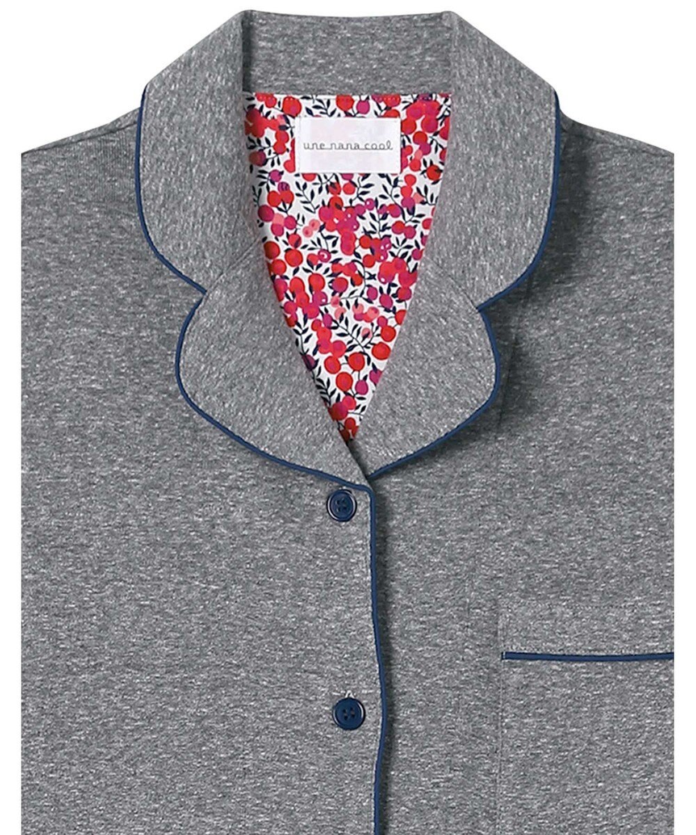 une nana cool 【綿100%】やわらか杢フライスパジャマ MADE WITH LIBERTY FABRIC 