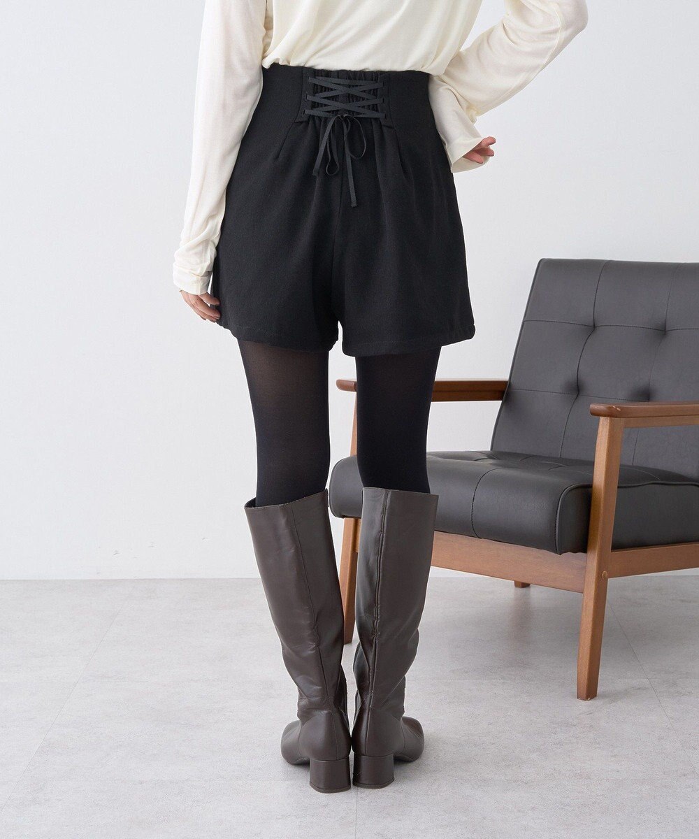 earth music&ecology バックレースアップショートパンツ 