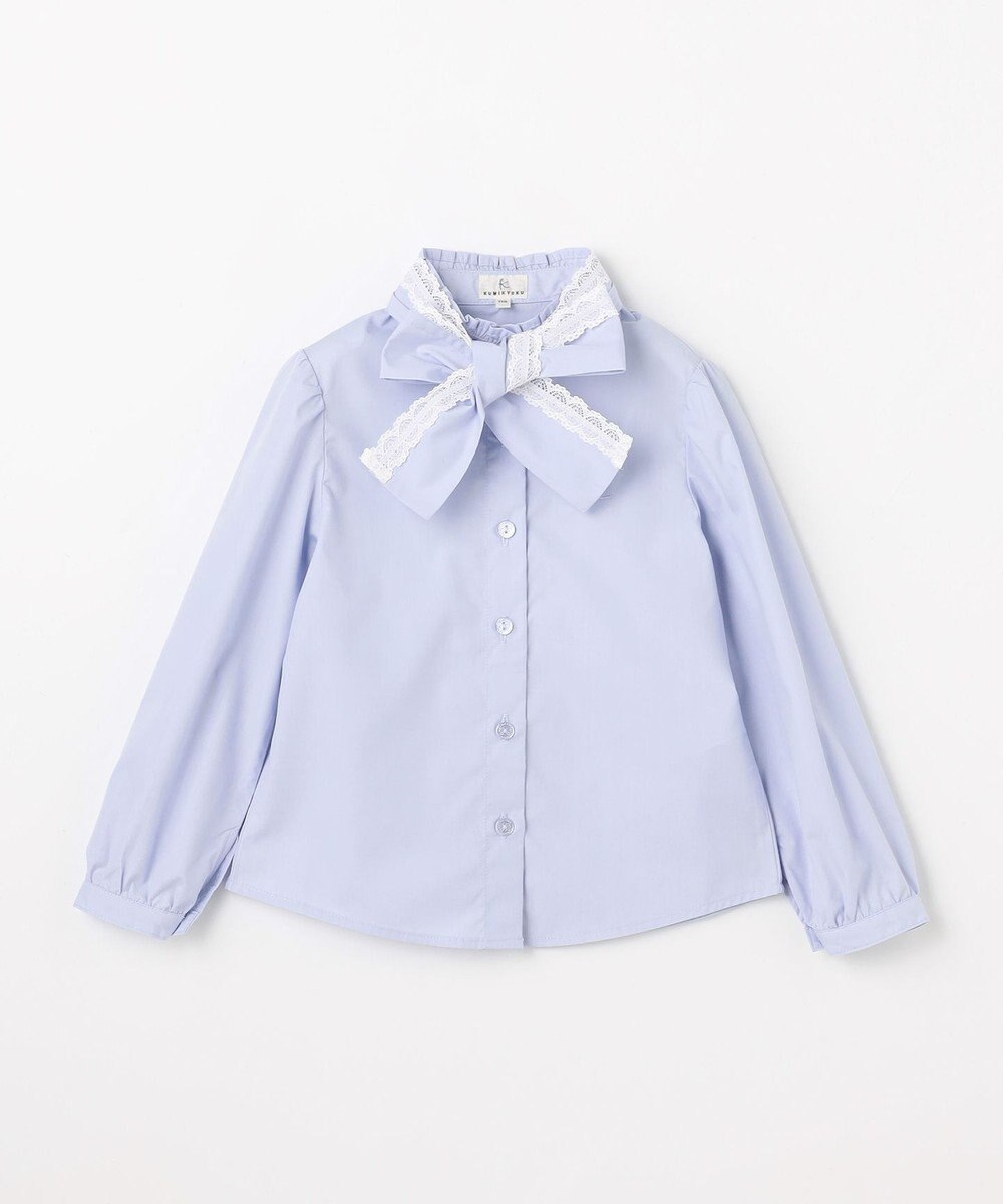 組曲 KIDS 【110-140㎝】 レースリボンタイブラウス 