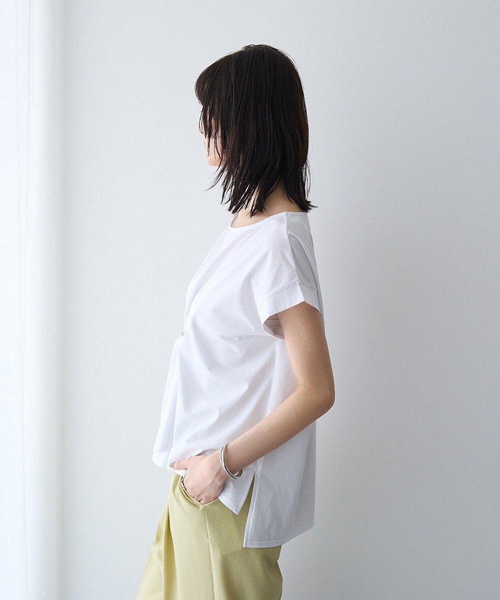 YECCA VECCA ピン付きドレープカットソー 