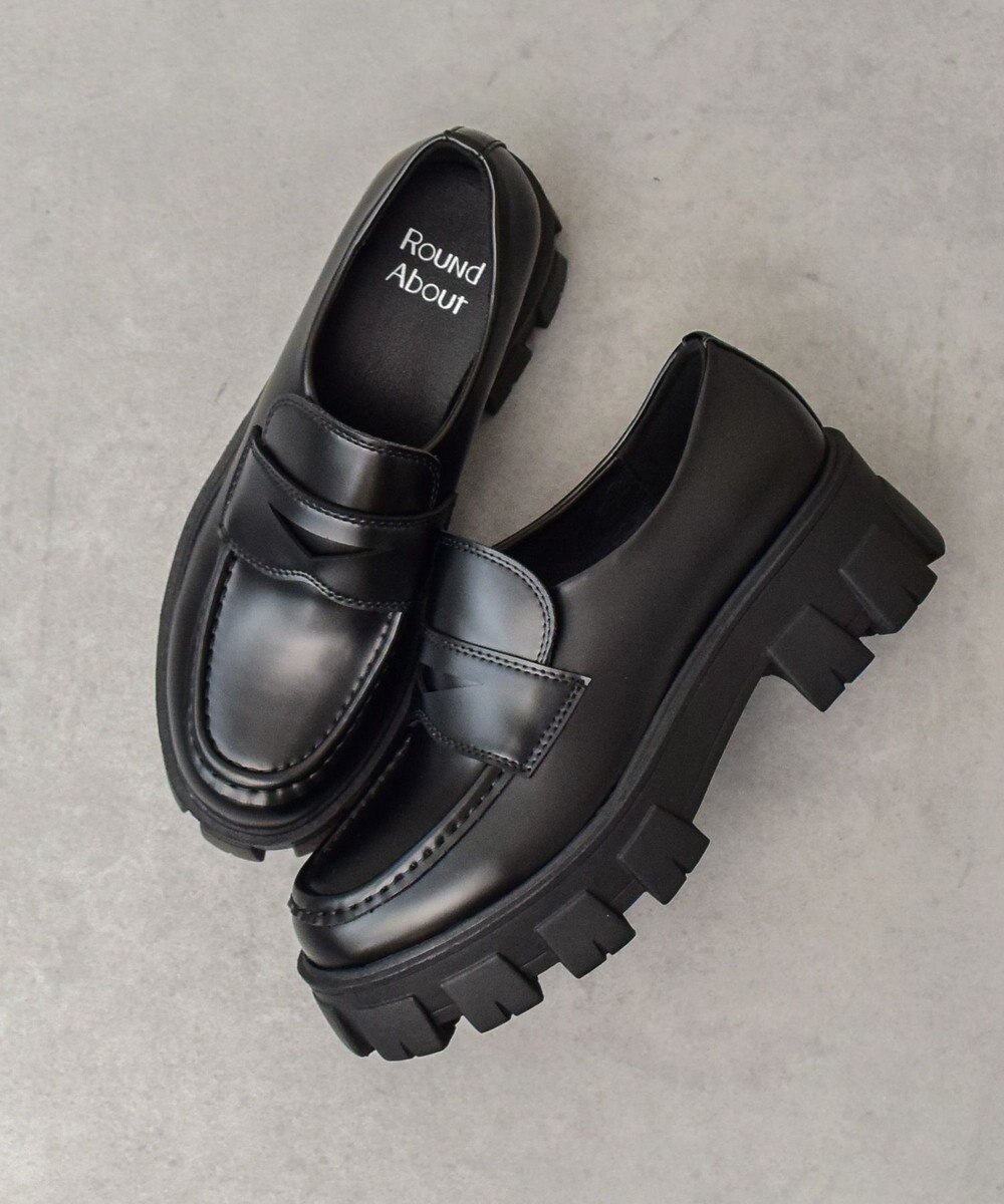 Bridget Birkin 【Round About】ラギットソールローファー 