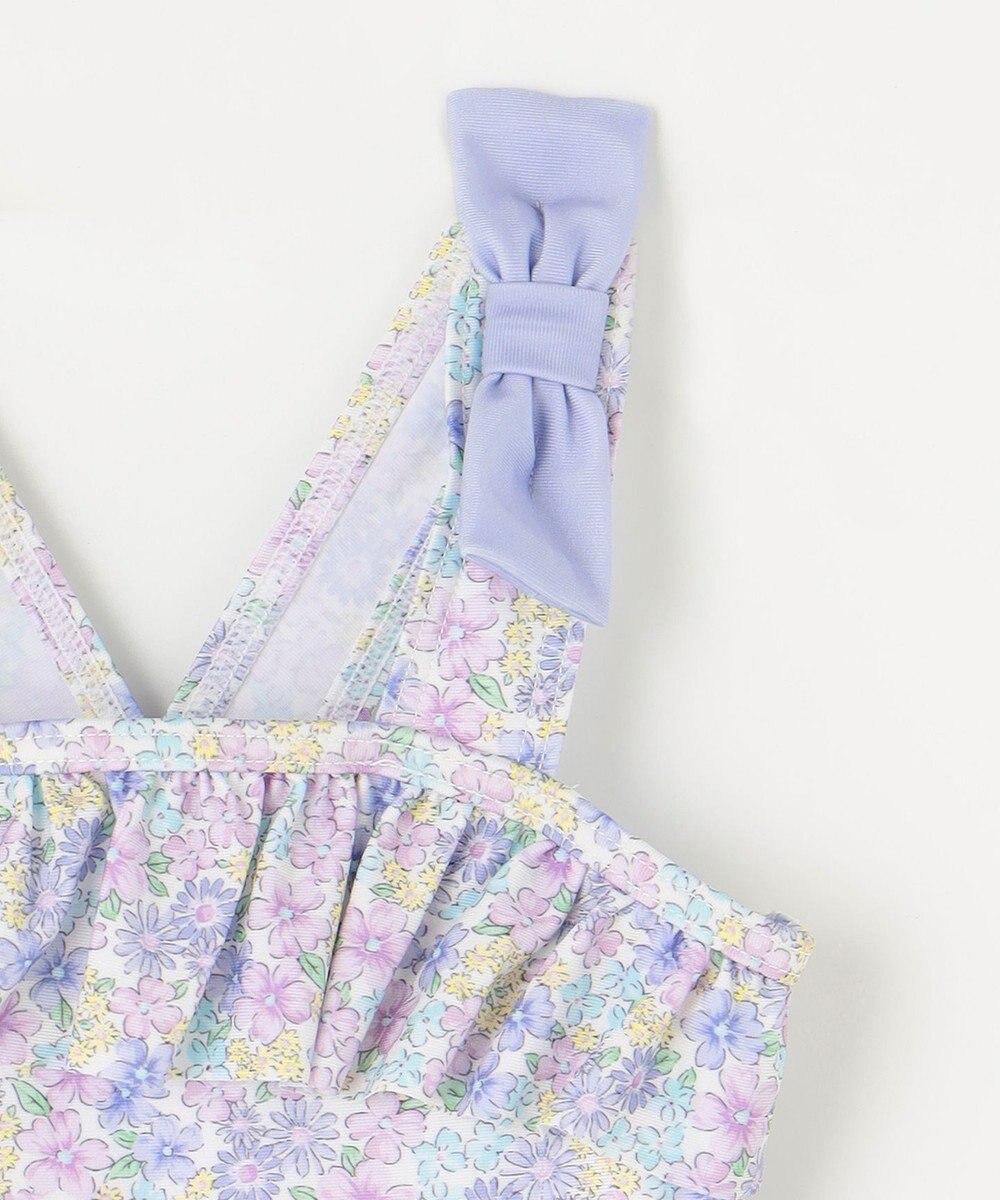 ANY KIDS 総柄 フリル ワンピース 水着 