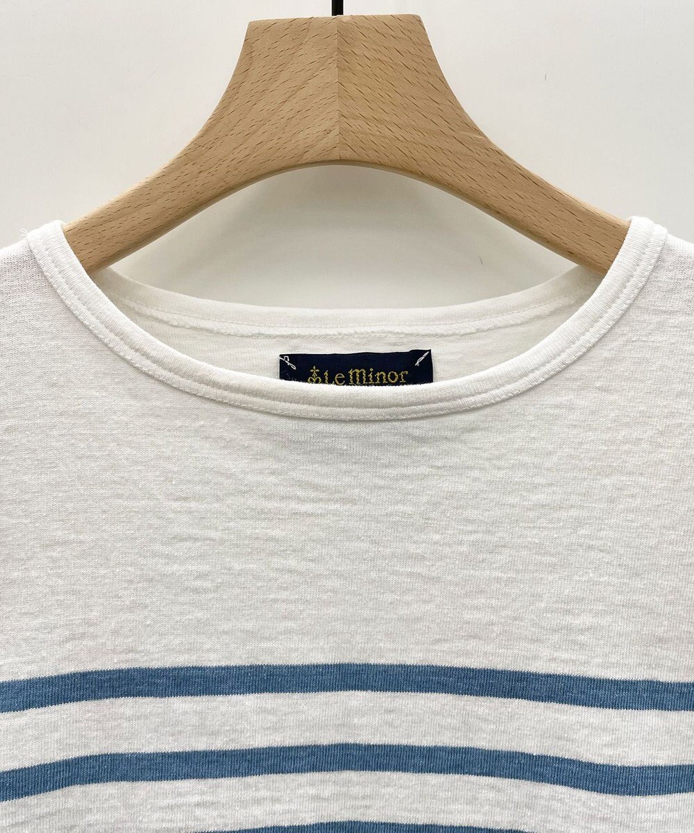 自由区 【洗える】Le minor(ルミノア) ボーダーカットソー 
