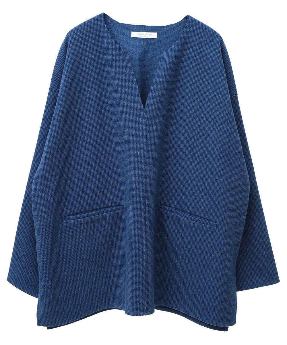 Green Parks 柄圧縮ポンチキーネックプルオーバー 