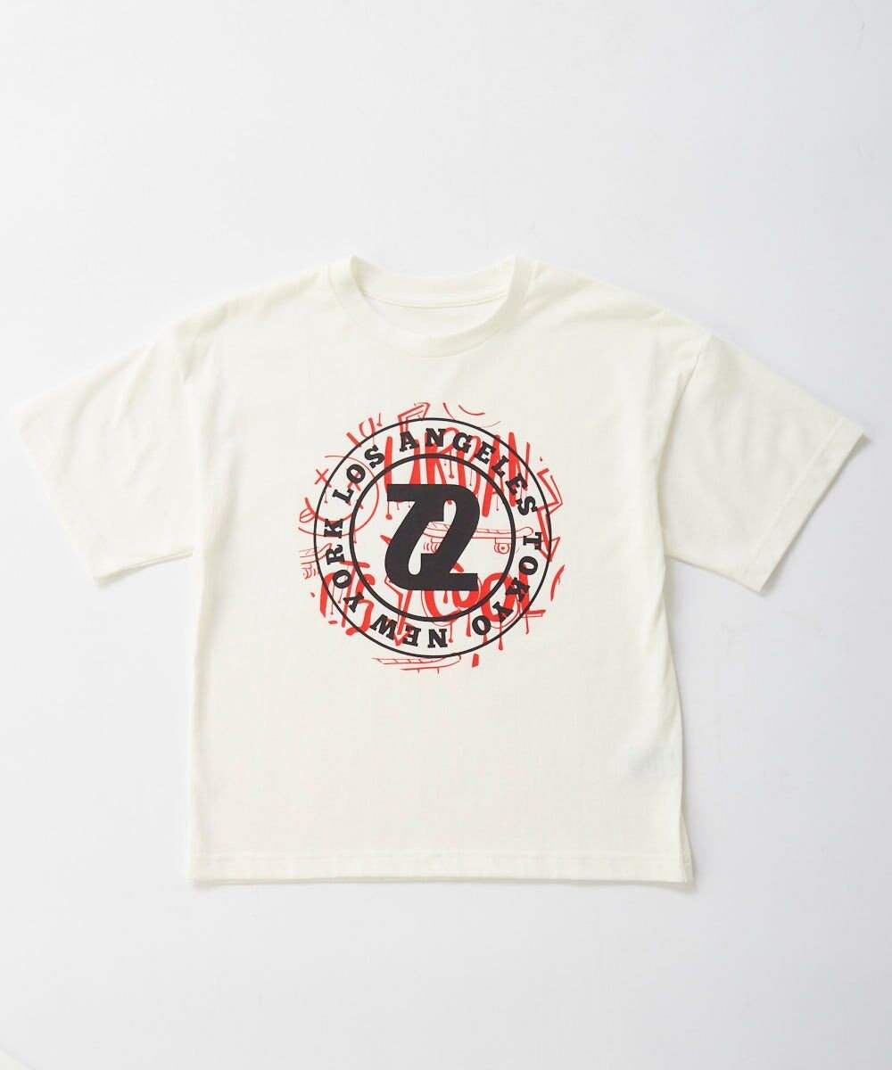 OP／FILA 【SEVEN2】ロゴモチーフデザイン半袖Tシャツ 