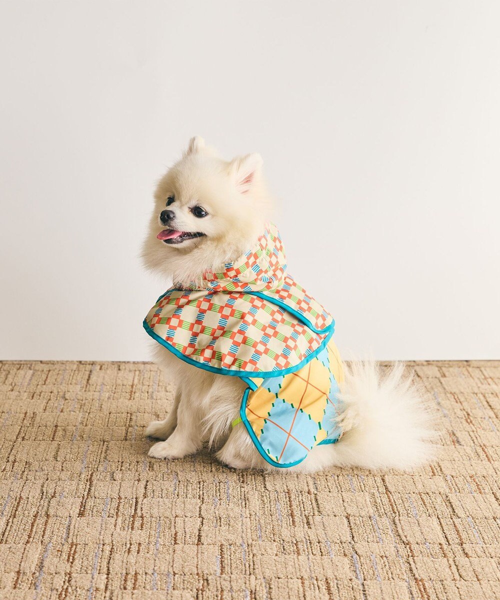 COQ PLAID ARGYLE ドッグポンチョ レインコート 