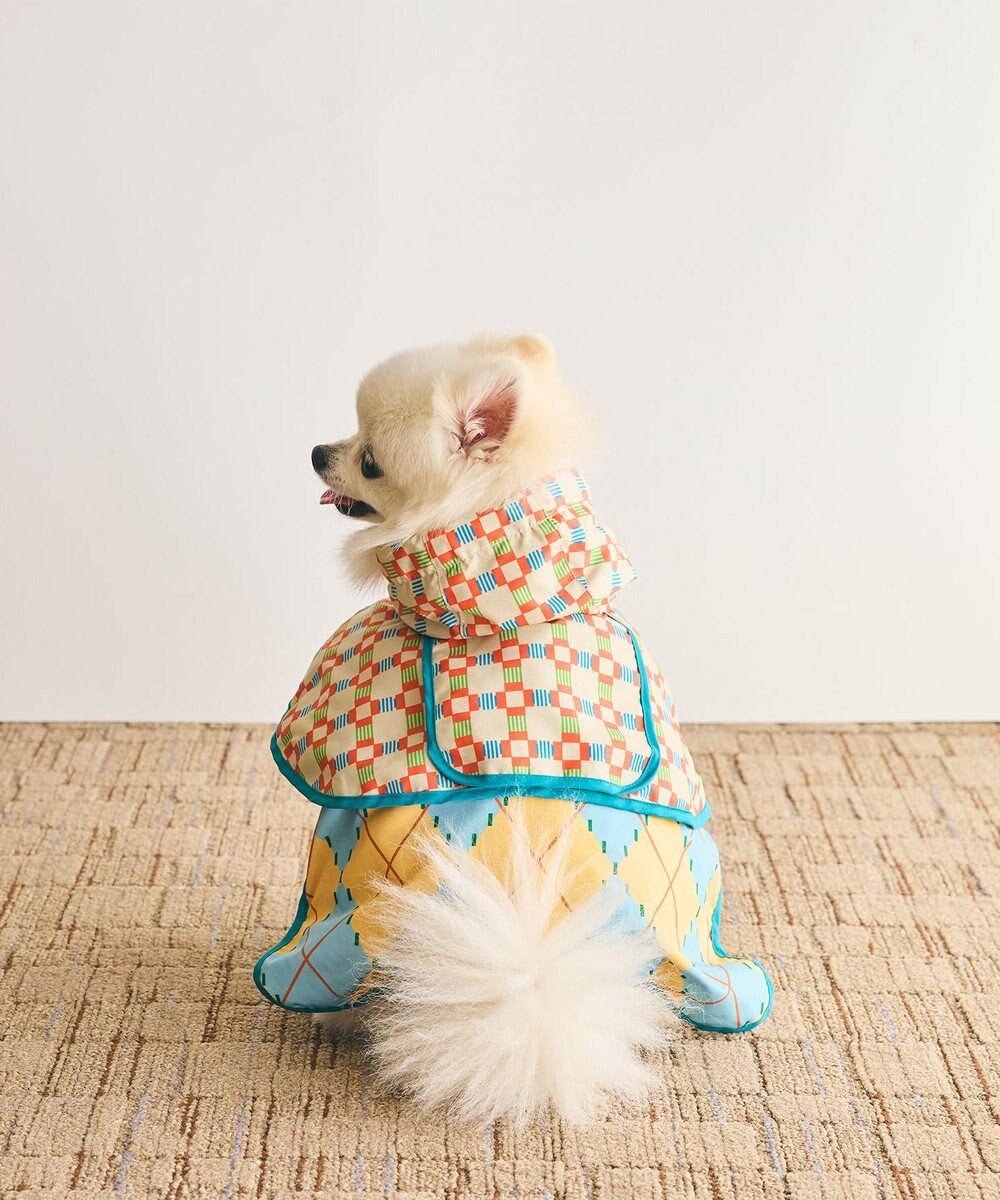 COQ PLAID ARGYLE ドッグポンチョ レインコート 