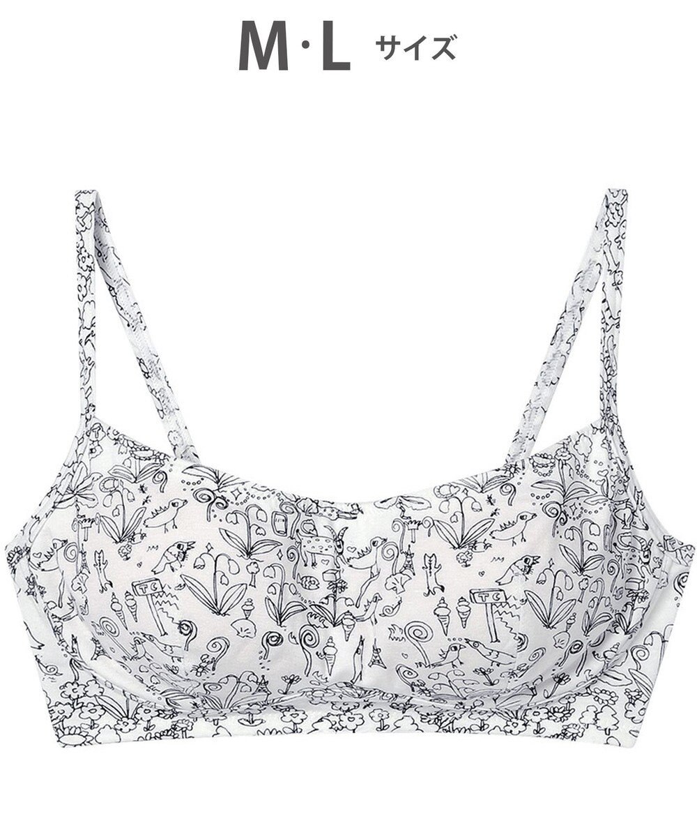 tsumori chisato SLEEP ツモリチサト ノンワイヤーブラ フルカップ ブラジャー ベア天竺素材(身生地) レディース UBX411 /ワコール 