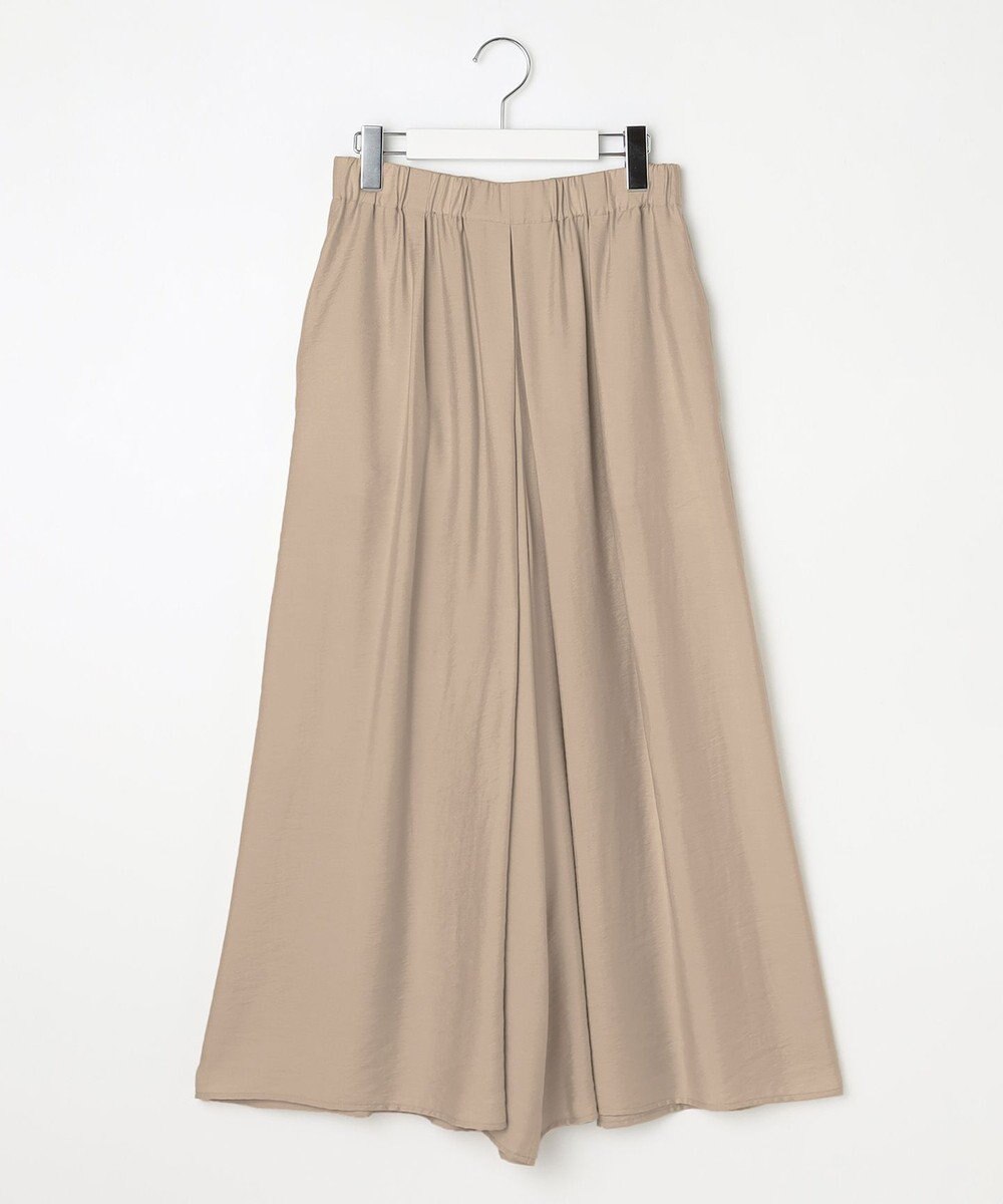 自由区 【セットアップ対応・接触冷感・UVケア・洗える】エアリーツイルキュロット パンツ 