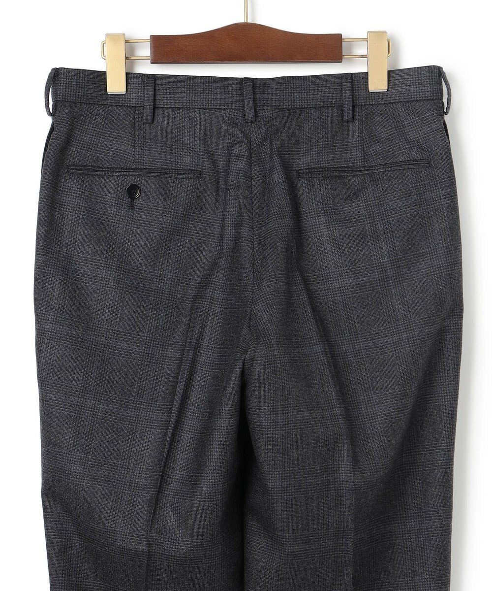 J.PRESS MEN 【ストレッチ / 洗える】トリートメントウールシェードブルーチェック スラックス 