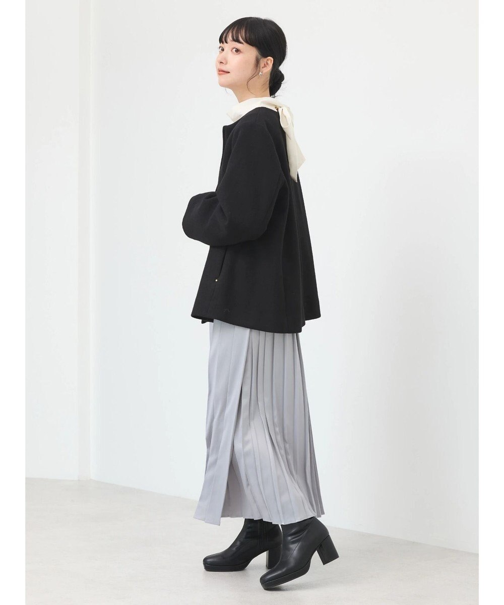 earth music&ecology サテンプリーツスカート 