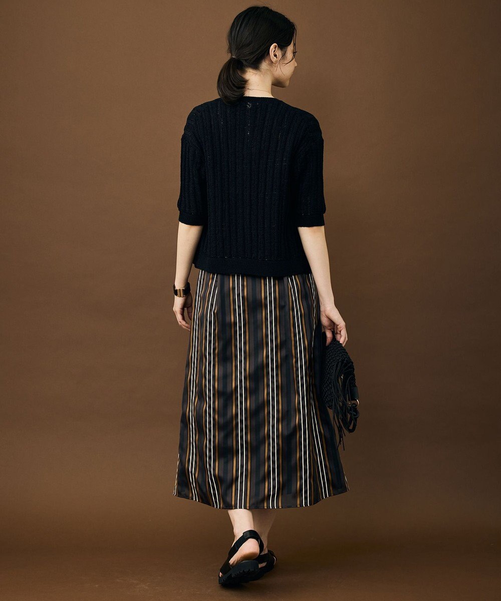 自由区 マルチストライプジャカード スカート 