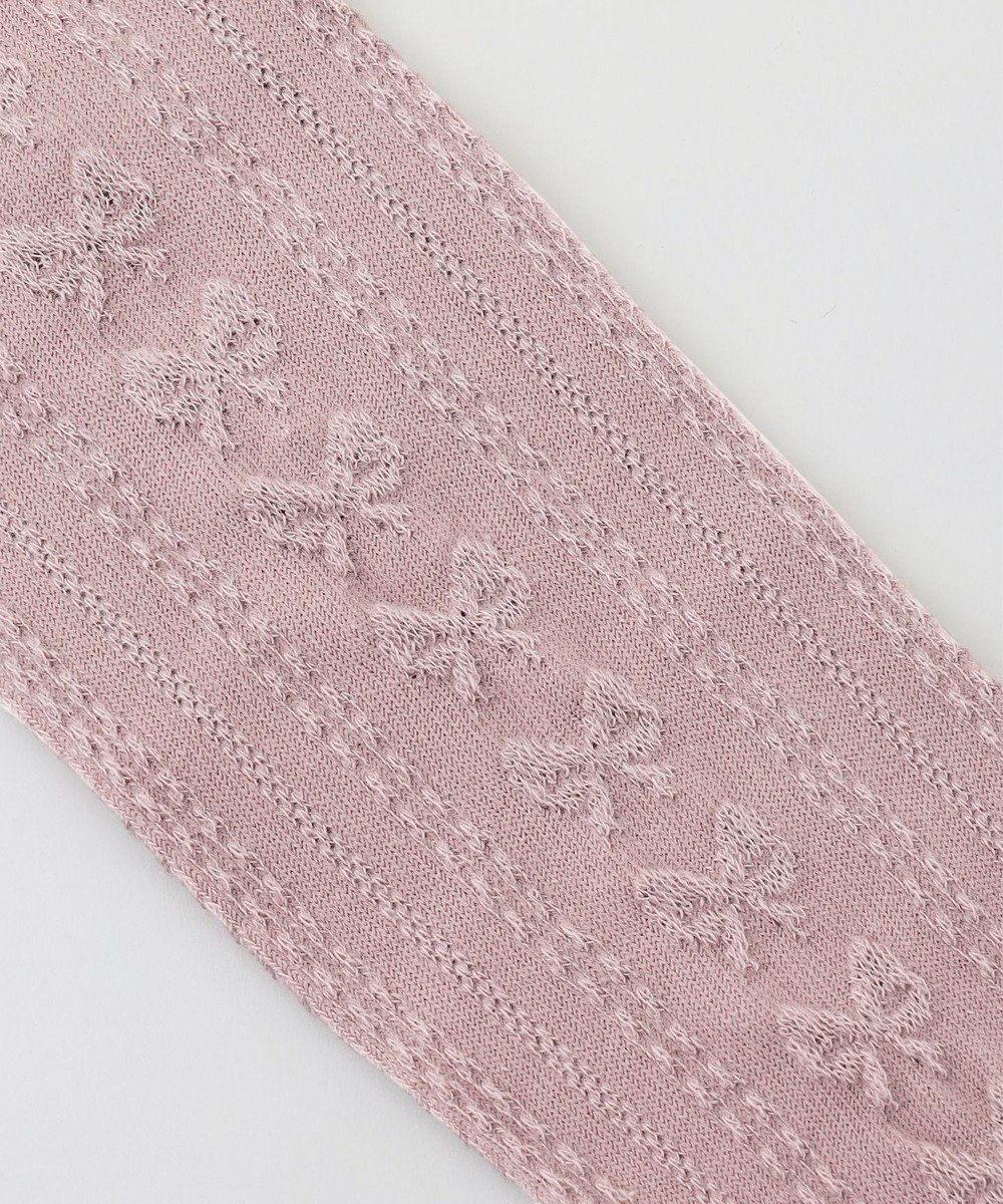 ANY KIDS ジャガードリボン柄タイツ 