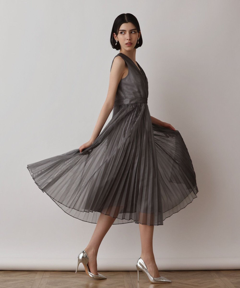 GRACE CONTINENTAL ブライトメッシュワンピース 