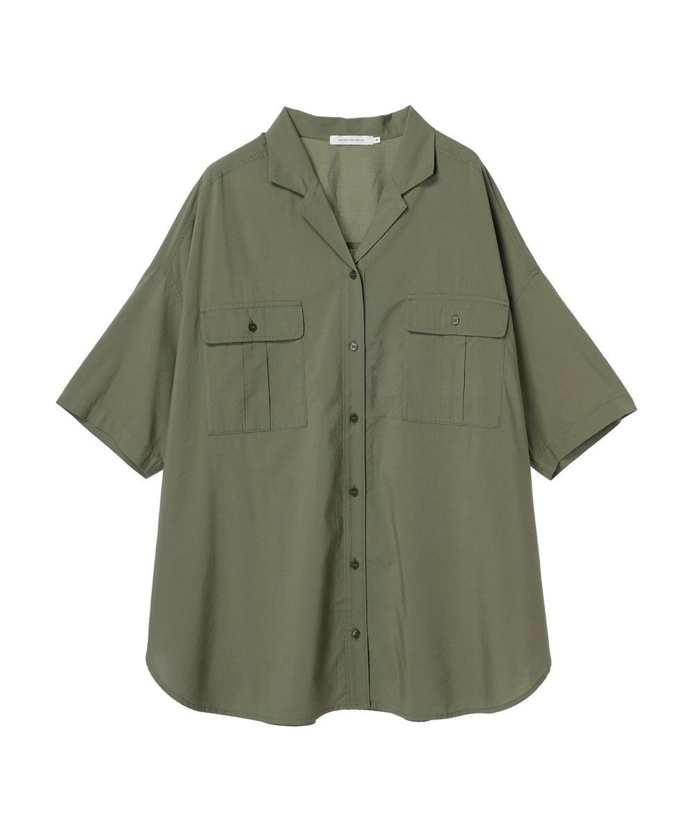 AMERICAN HOLIC 接触冷感＋ＵＶカットＷポケットＢＩＧシャツチュニック 