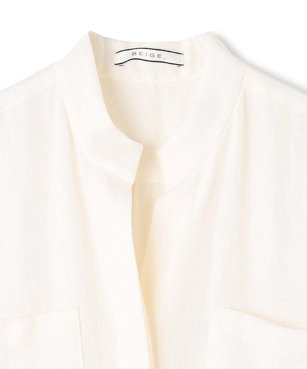 BEIGE， 【洗える】BERNARD / リネンノースリーブオールインワン 
