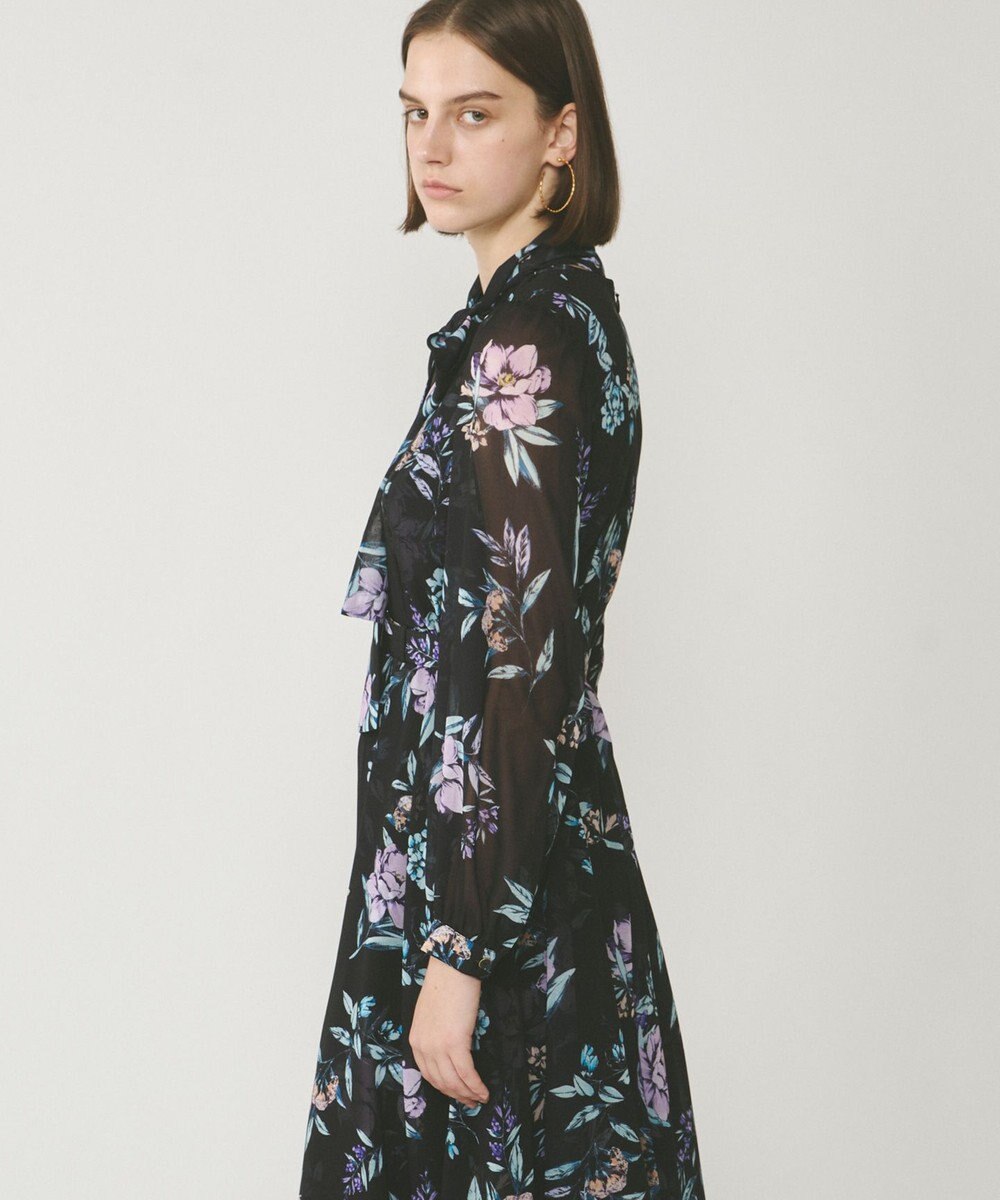 GRACE CONTINENTAL フラワーレイヤーワンピース 