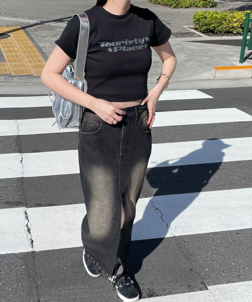 WEGO ラインストーンリブちびT 