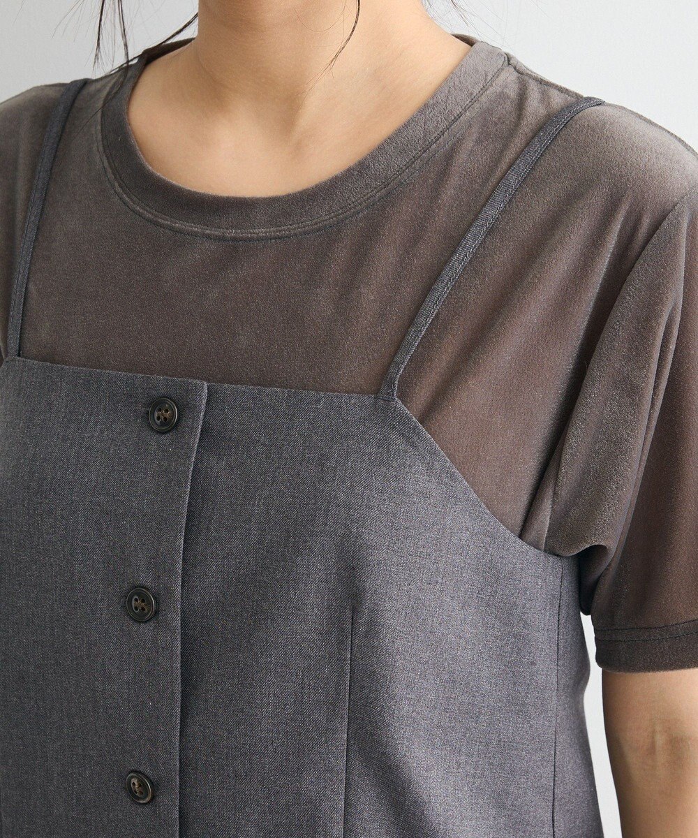 CRAFT STANDARD BOUTIQUE フロントボタンキャミビスチェ 