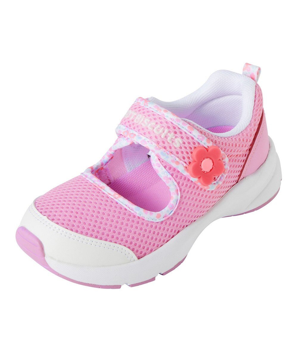 MIKI HOUSE HOT BISCUITS 【16-18cm】ワンストラップ風 ダブルラッセル キッズシューズ 