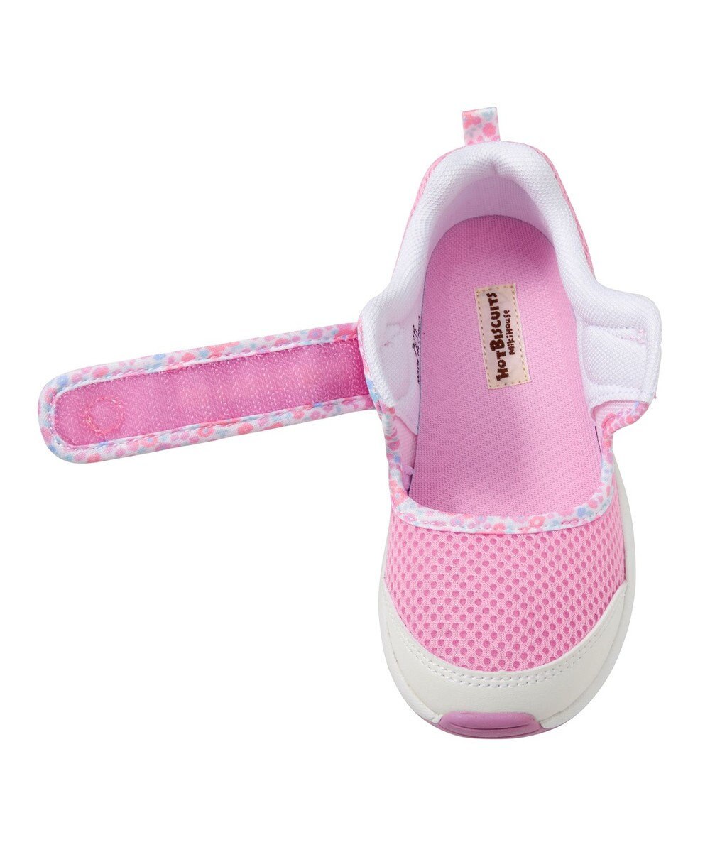 MIKI HOUSE HOT BISCUITS 【16-18cm】ワンストラップ風 ダブルラッセル キッズシューズ 