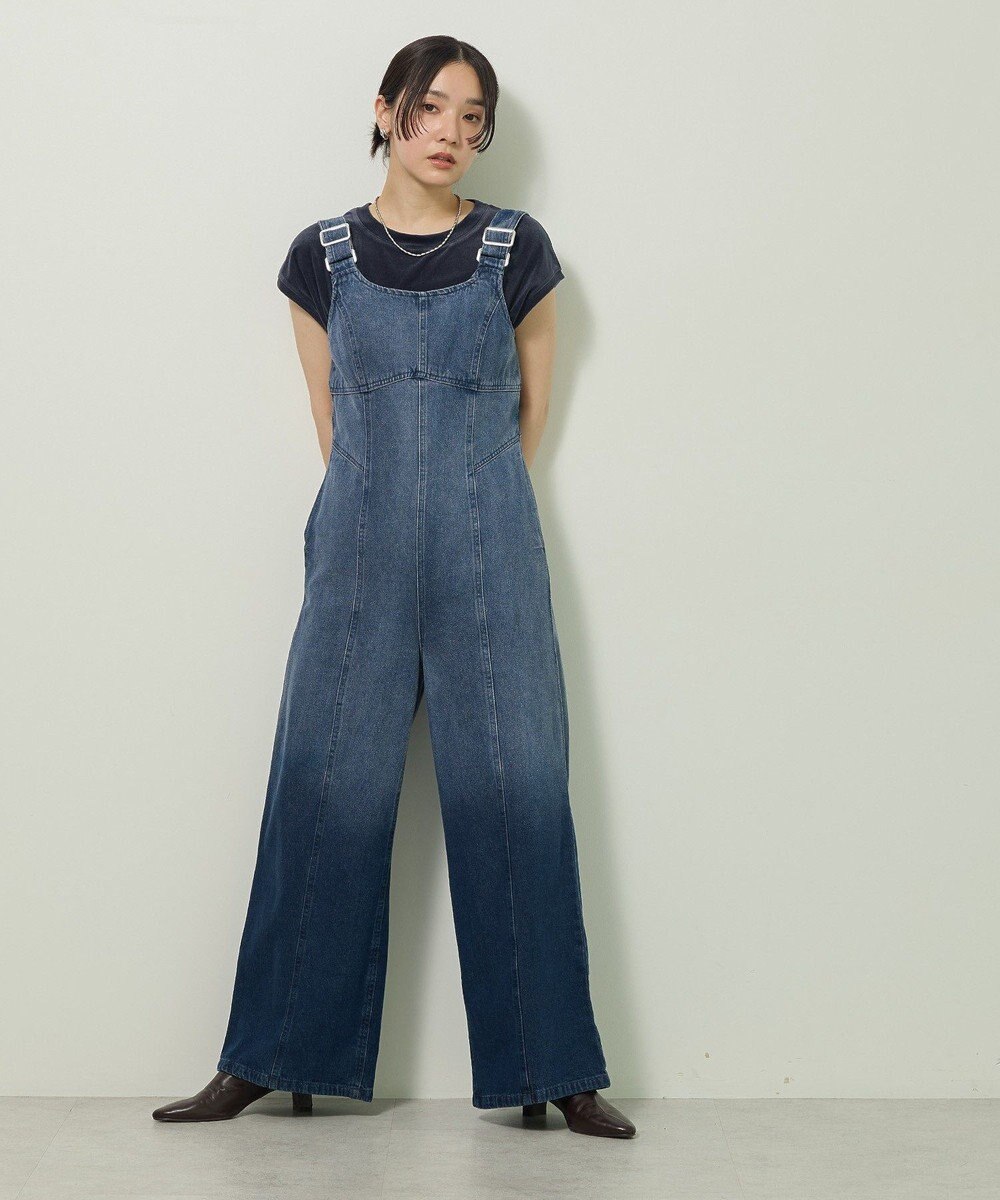 Green Parks ・ＳＵＧＡＲ　ＳＰＯＯＮ　デニムコルセットオールインワン 