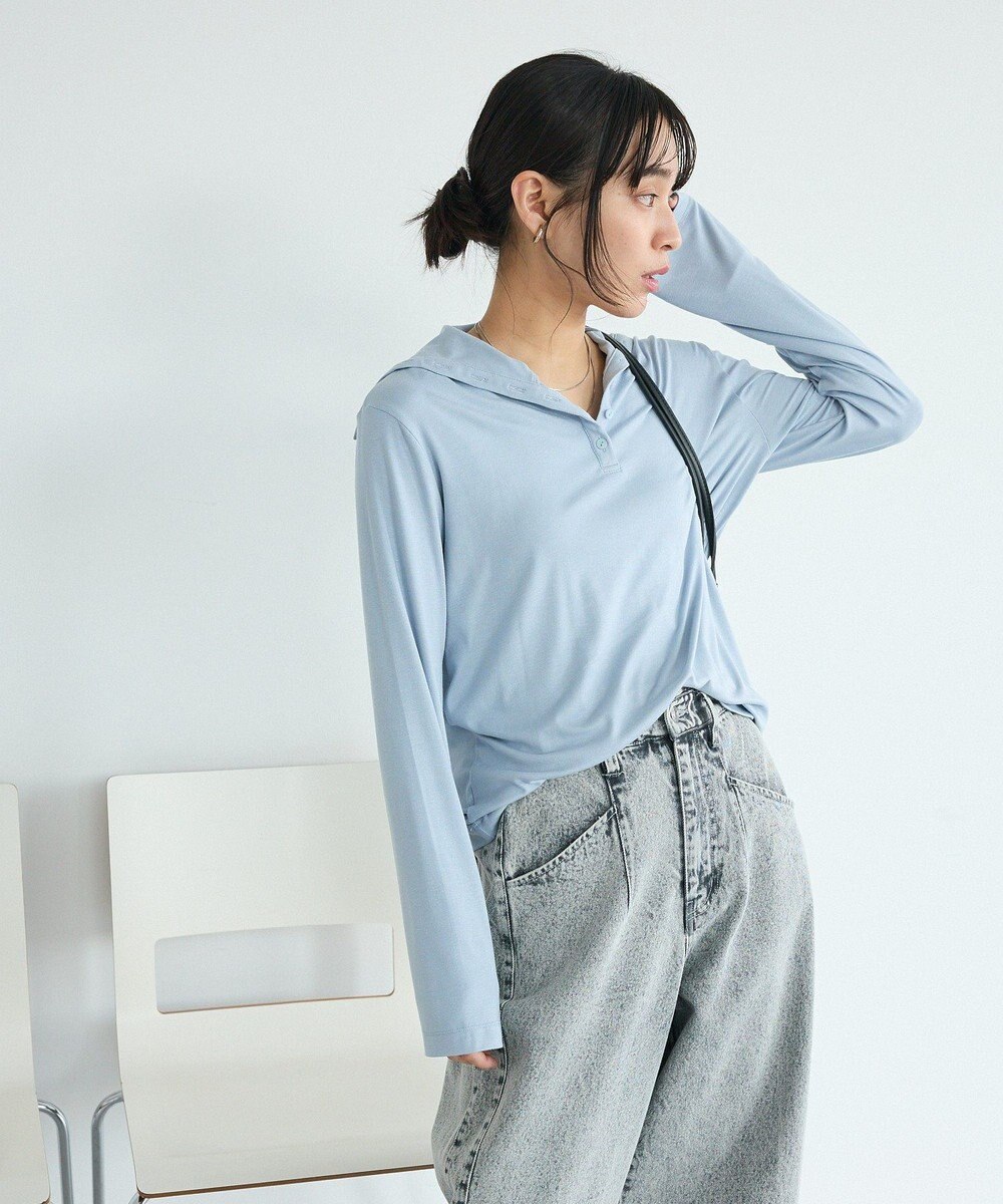 CRAFT STANDARD BOUTIQUE ハイネックハーフボタンプルオーバー 