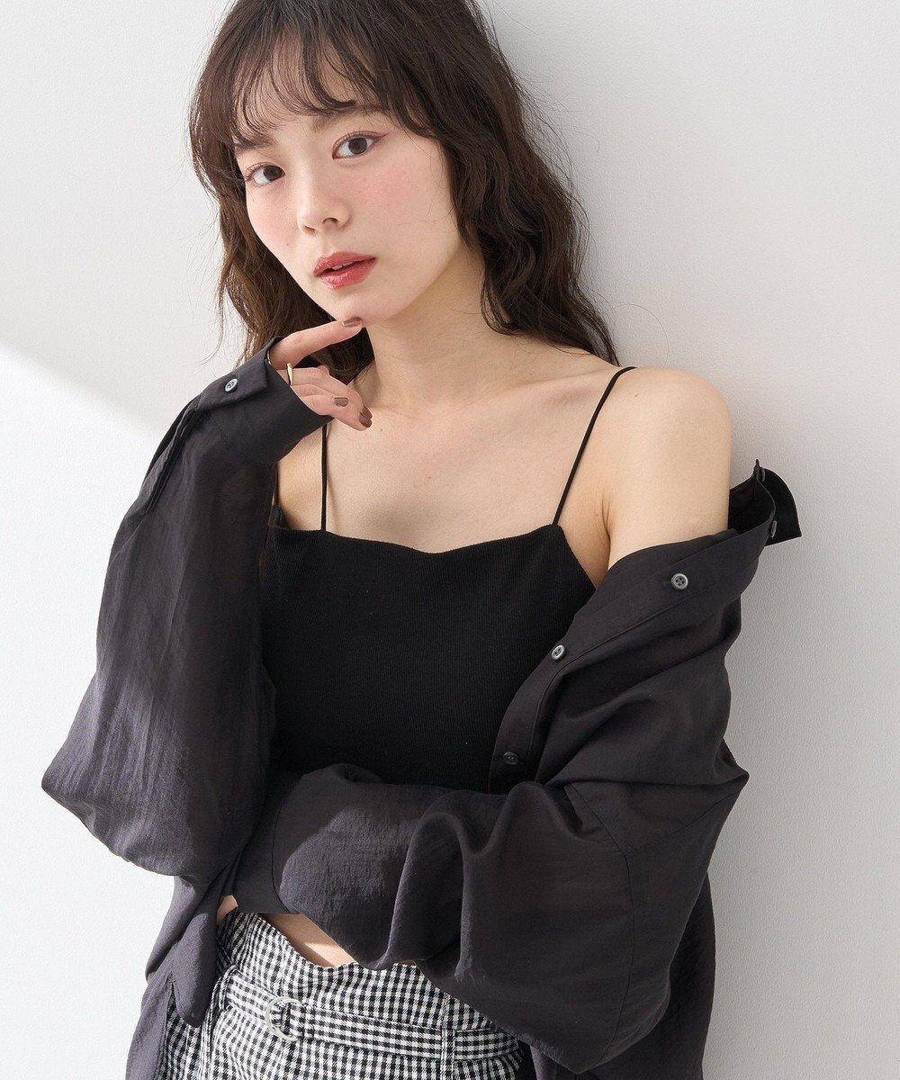 earth music&ecology アシメショルダーショートキャミソール 