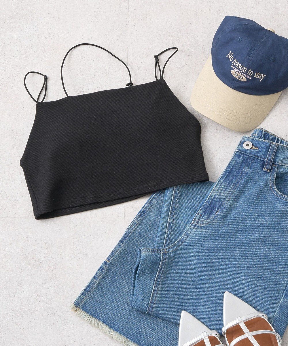 earth music&ecology アシメショルダーショートキャミソール 