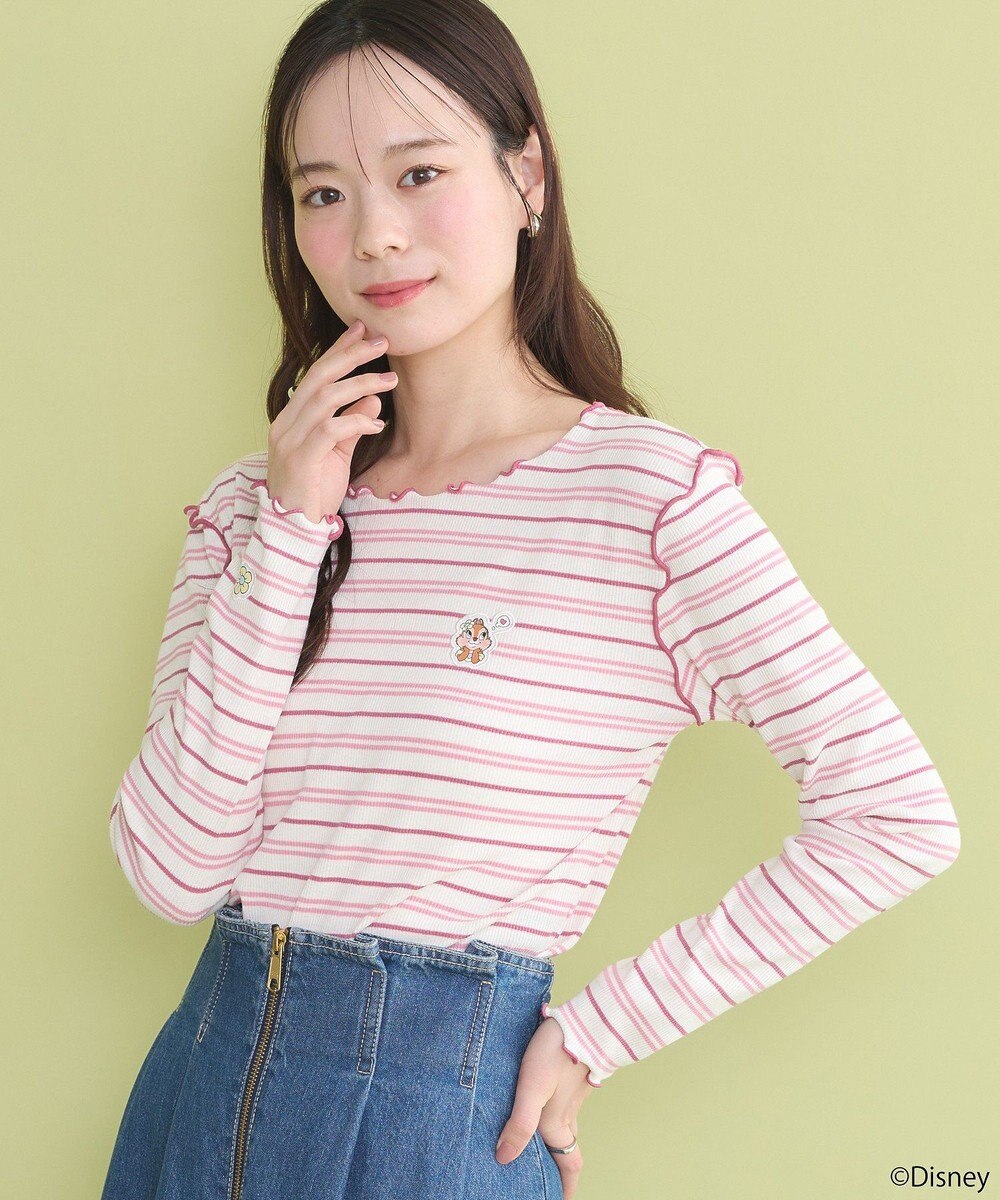 earth music&ecology チップ＆デール／ボーダーメロープルオーバー 