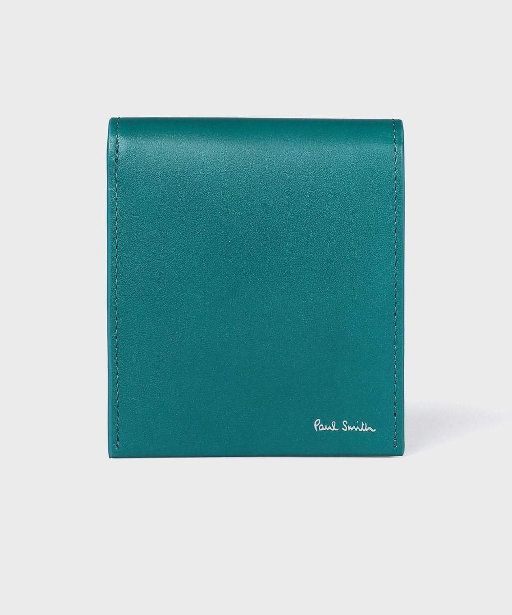 Paul Smith フォールデッドエッジ 2つ折り財布 ターコイズ