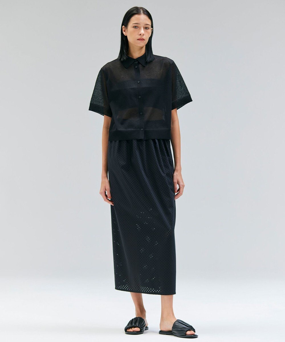 BEIGE， 【洗える】PICCOLO / パンチングドットIラインスカート 