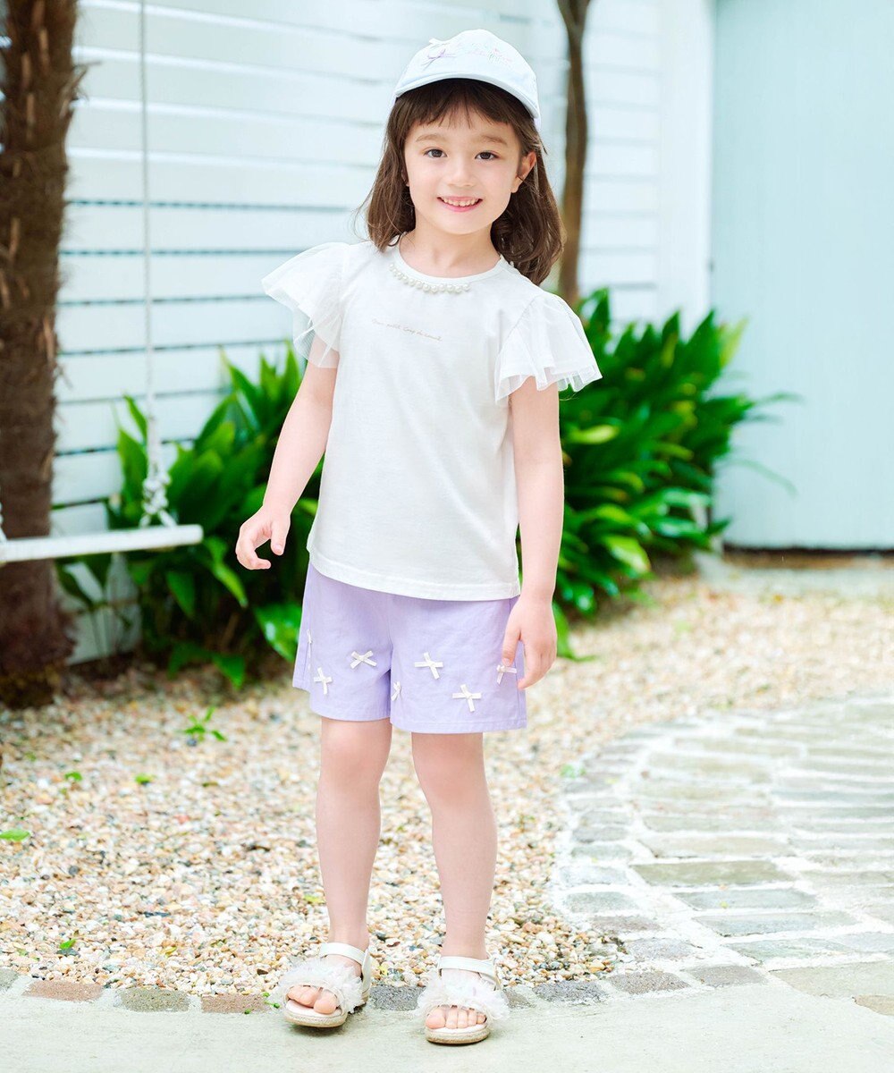 ANY KIDS ひんやりクール パールTシャツ 