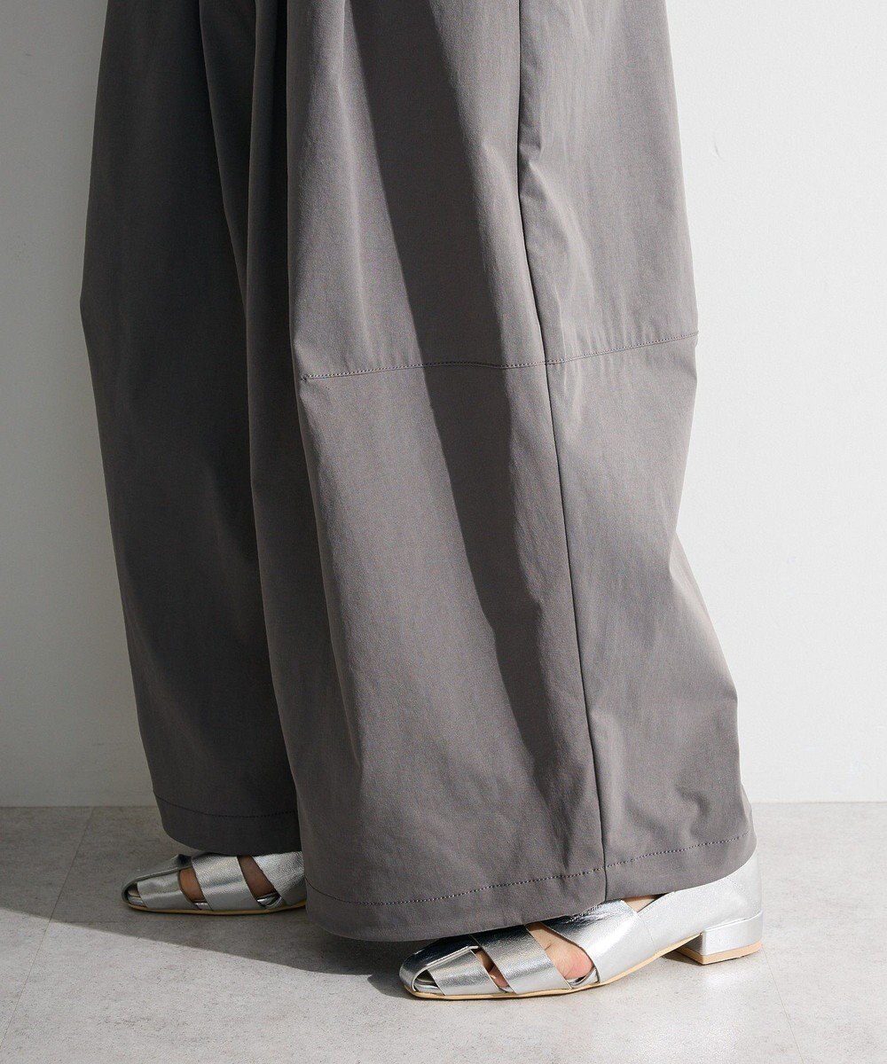 Green Parks ウエストフリルワイドコクーンパンツ 