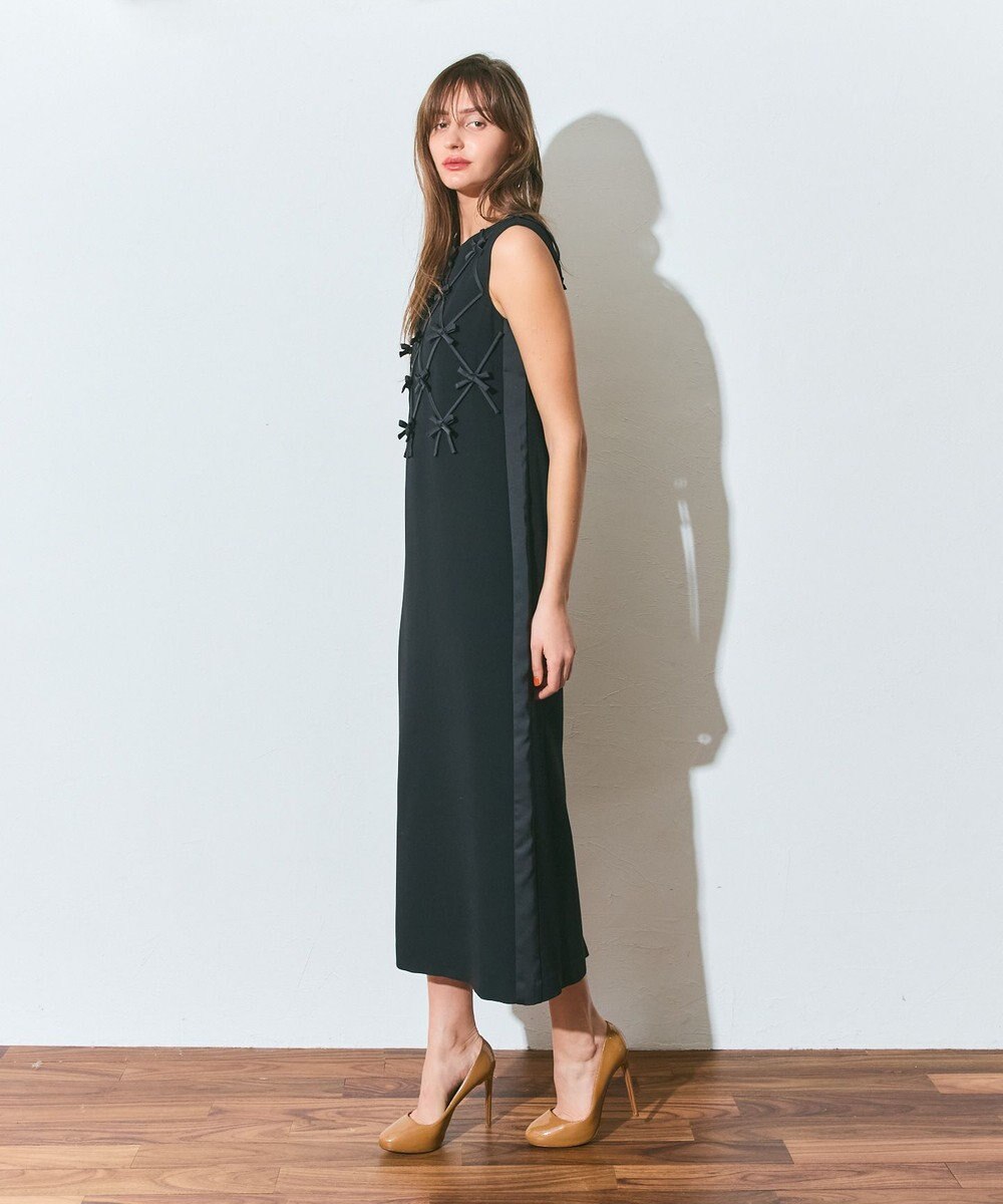 GRACE CONTINENTAL リボンモチーフドレス 