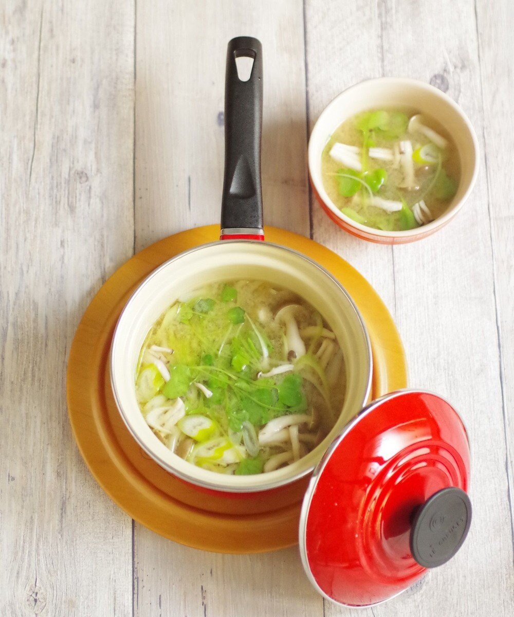 YAMATO テーブル＆キッチン 【ル・クルーゼ】EOS ソースパン 14cm  チェリーレッド 