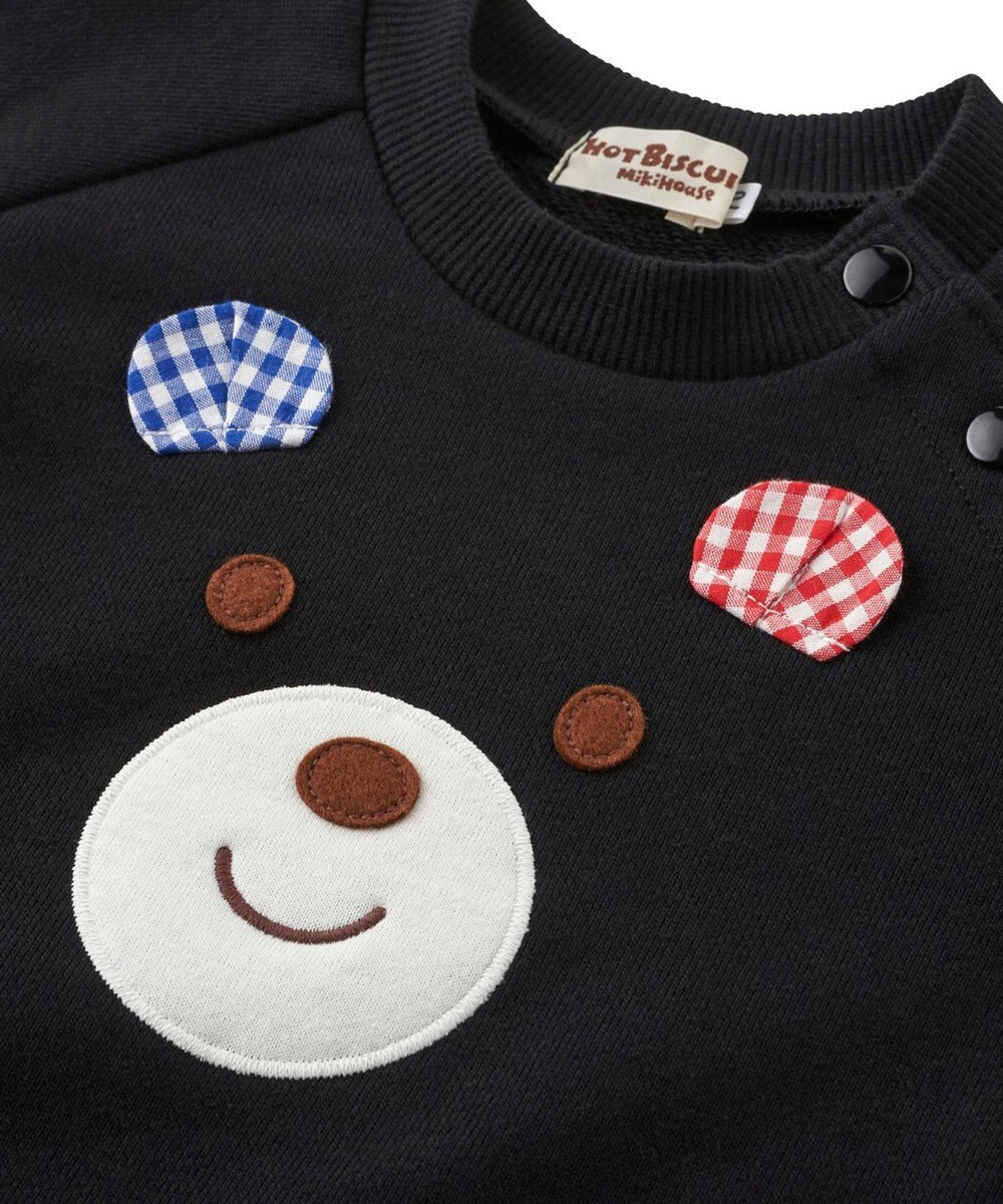 MIKI HOUSE HOT BISCUITS 【70-110cm】 顔ドン ラグラントレーナー 