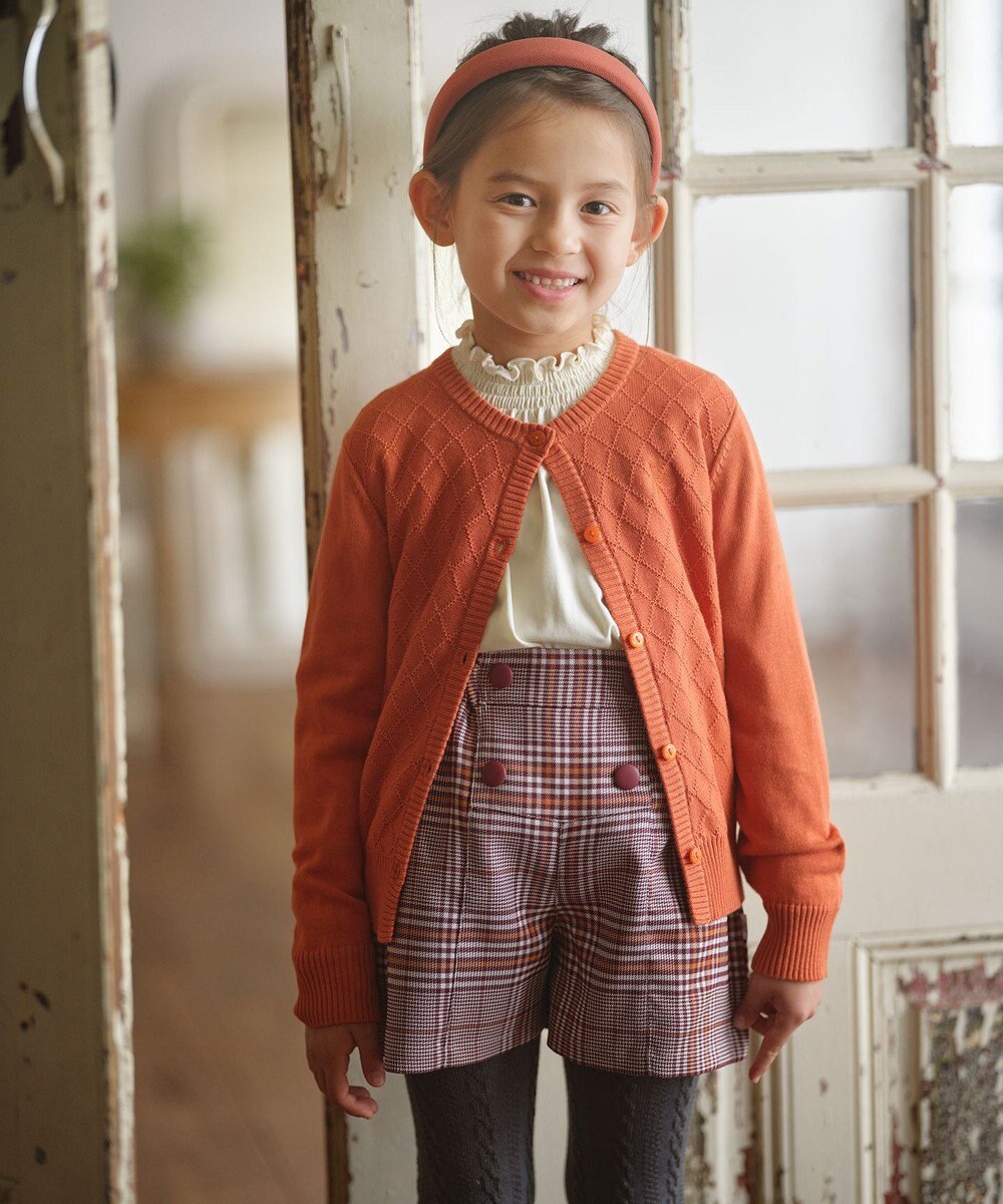 組曲 KIDS 【110-140㎝】Chocolat de check キュロット 