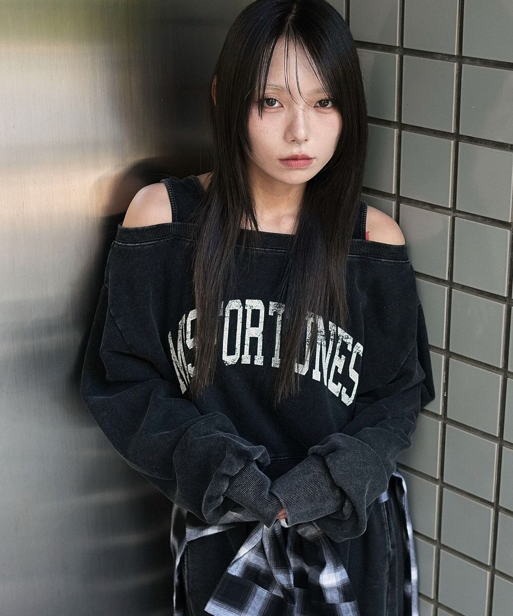 WEGO ドッキングオフショルショートスウェット 