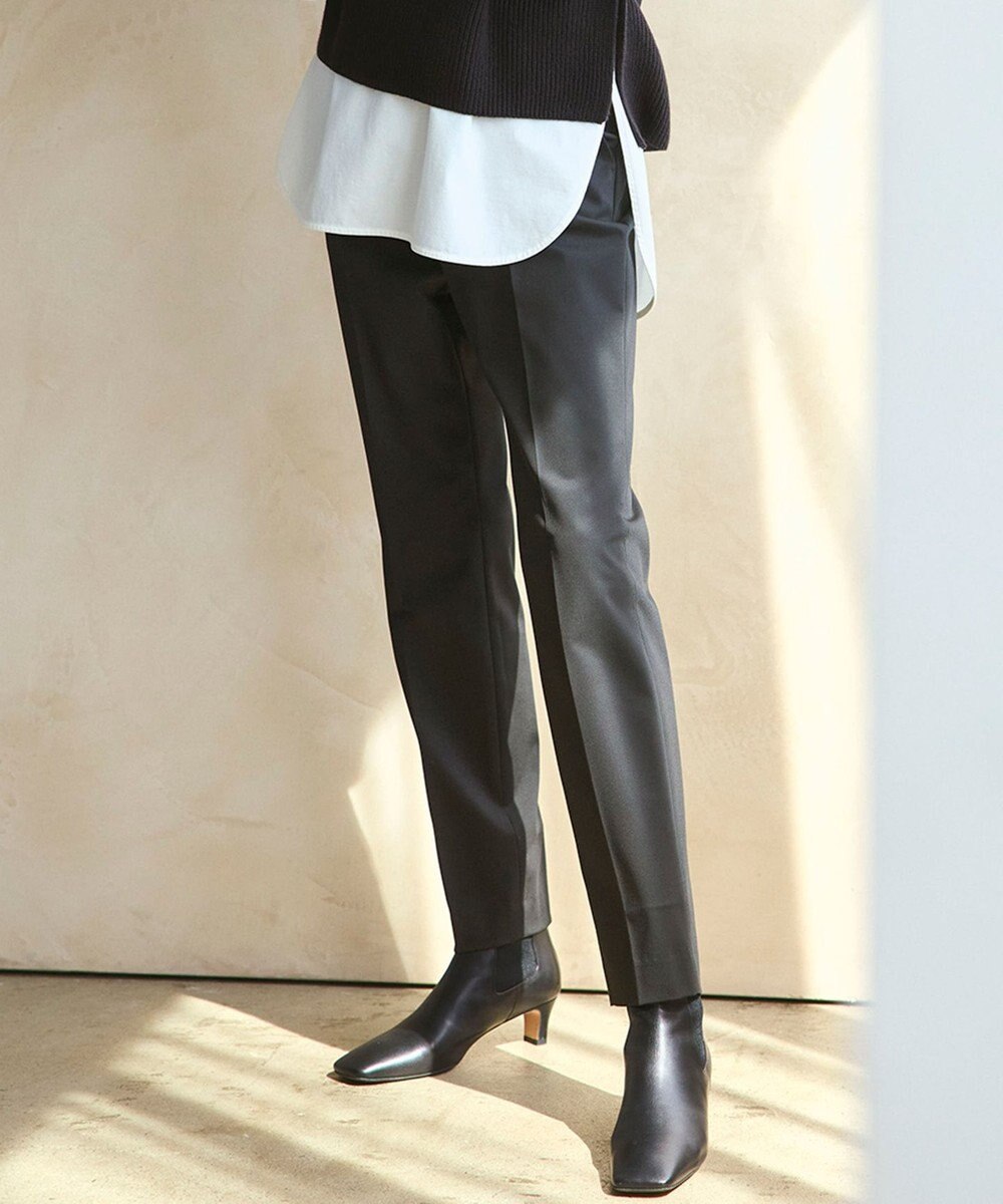 23区 L 【撥水加工/洗える】ドライ2WAYストレッチ テーパード パンツ 