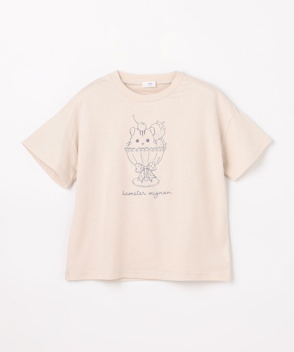 ANY KIDS 【綿100%/接触冷感】ひんやり オーバーサイズ アニマルTシャツ 