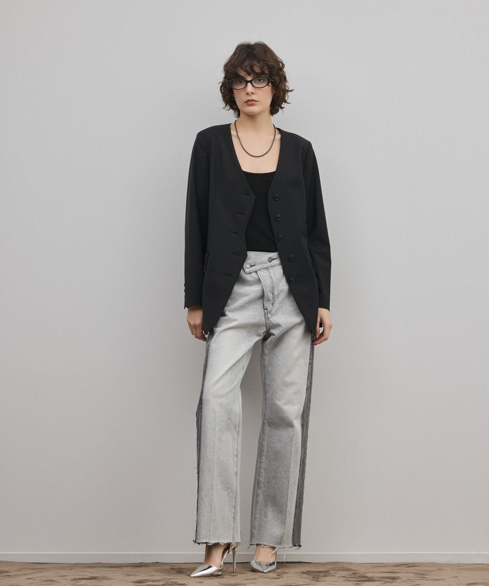 GRACE CONTINENTAL リメイクフレアデニムパンツ 