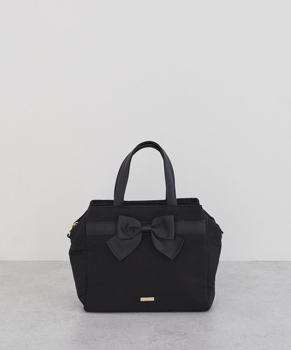 Maison de FLEUR グログランリボン3ルーム2Wayトートバッグ 