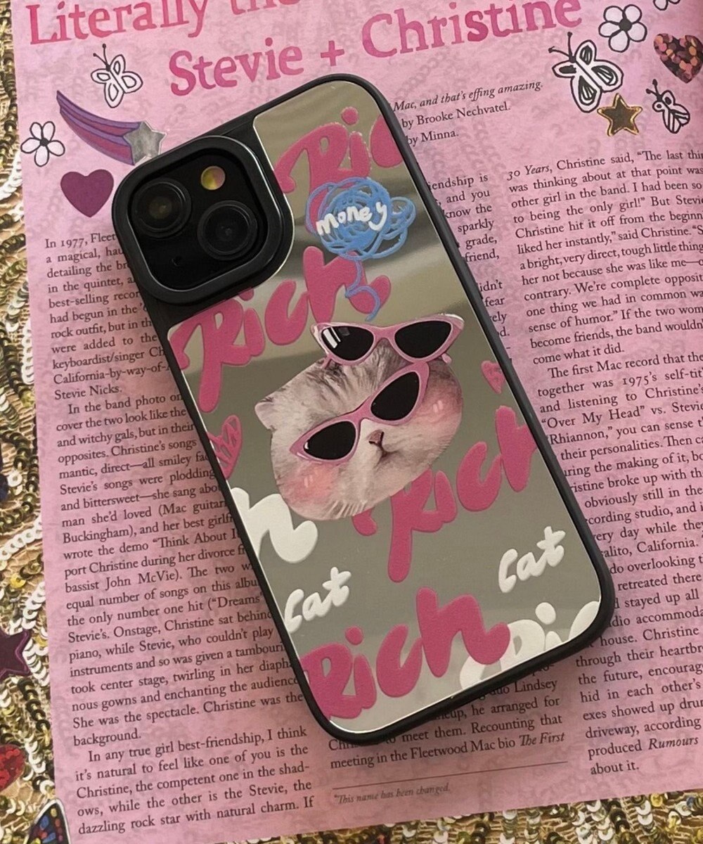 WEGO richキャットミラーiphoneケース 