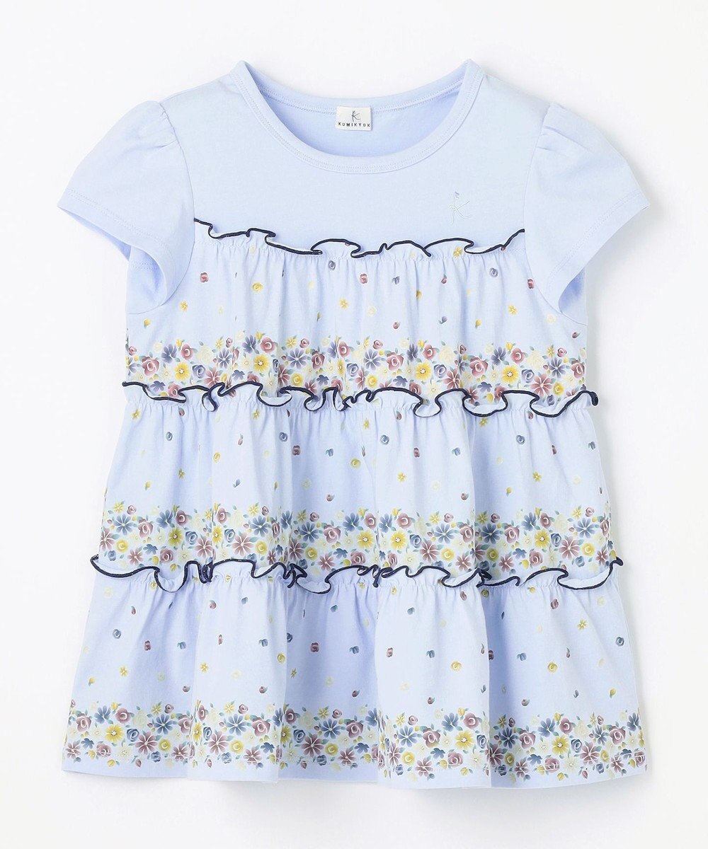組曲 KIDS 【110-140㎝】ティアードフラワー チュニック 