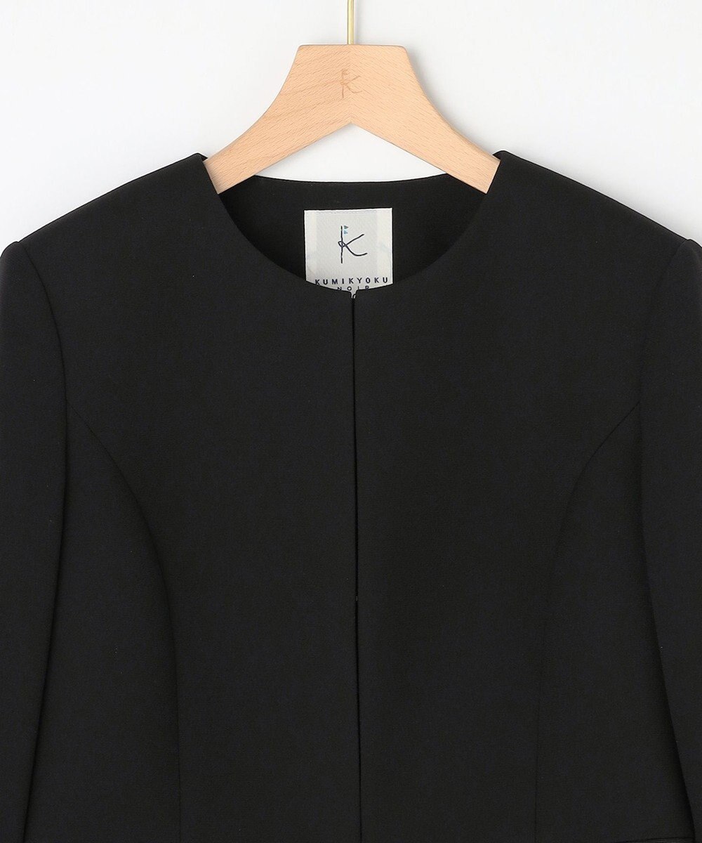 組曲 NOIR 【ストレッチ/オールシーズン対応】ペプラムミニグログラン ジャケット＋ワンピース 