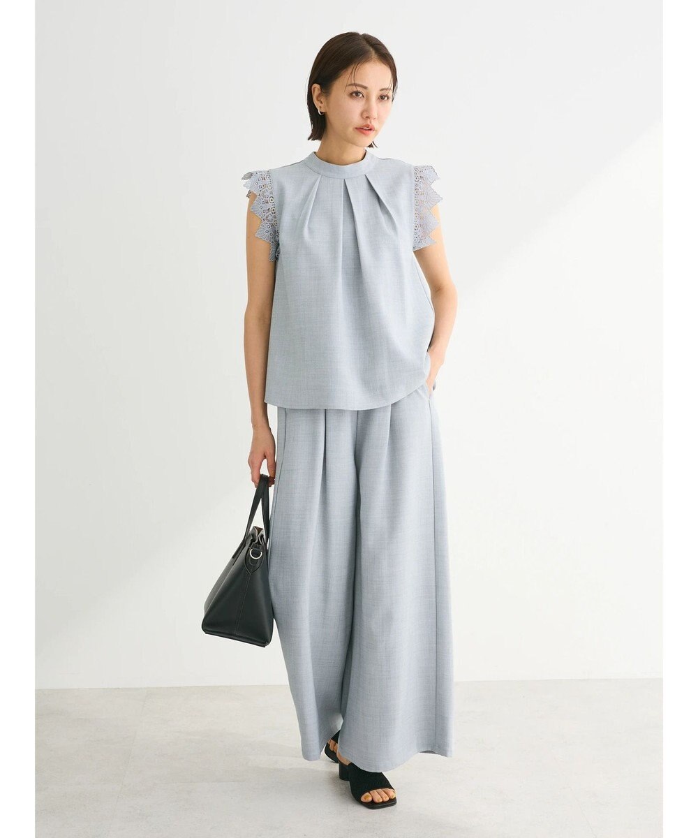 Green Parks ・ＥＬＥＮＣＡＲＥ　ＤＵＥ　リネンライクレースブラウス 