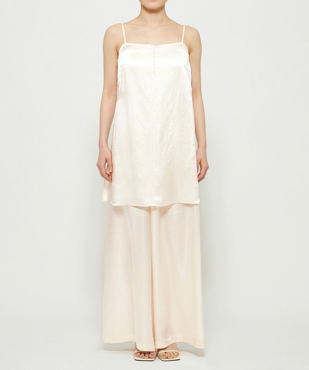 uncrave アセテートヴィンテージサテン ワイドパンツ 