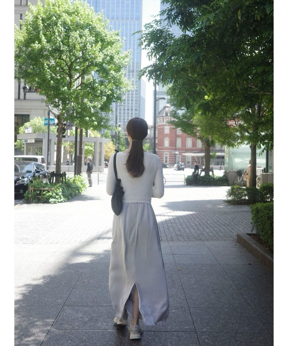 Green Parks AnriettMusee サテンナロースカート 