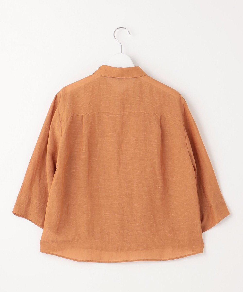 J.PRESS LADIES 【洗える】シアーリネン ブラウス 